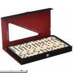 D6 Standard Dominoes Ivory with White Pips  B00OAB8R7S